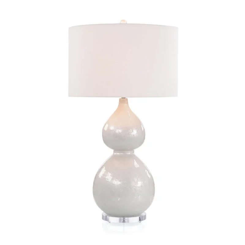 gothic style table lamps with dark finishes for a mysterious lookPearlized White Table Lamp