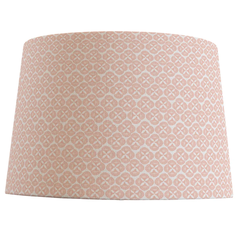 gothic style table lamps with dark finishes for a mysterious lookCoral Pink Coastal Patterned Lampshade in Sea Star