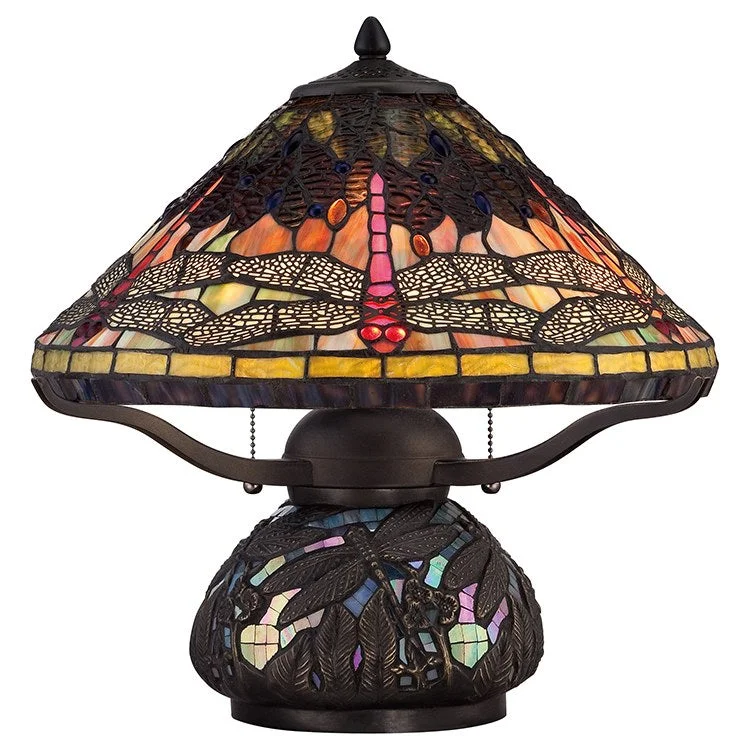 ceramic table lamps with hand painted designs for an artistic touchCopperfly Two-Light Table Lamp