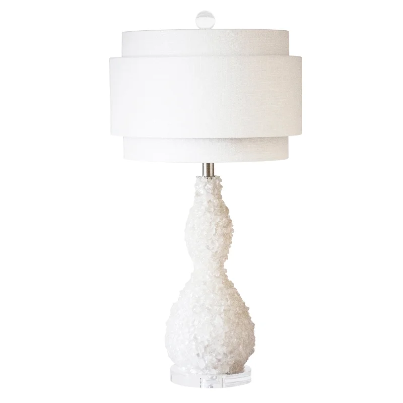 rustic farmhouse table lamps for cozy kitchensSan Vincente Lamp - With Triple Layer Shade