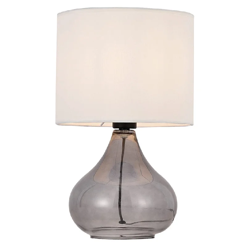 industrial style table lamps with exposed bulbs for loft apartmentsSasha Table Lamp | Smoke