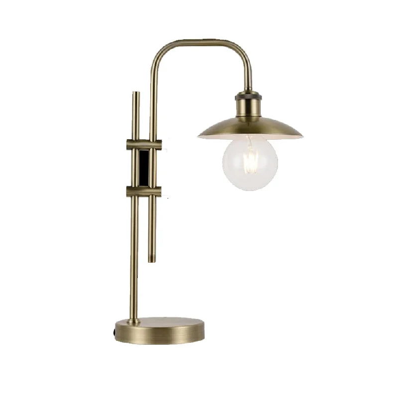 modern minimalist table lamps for contemporary living roomsToronto Adjustable Table Lamp Antique Brass