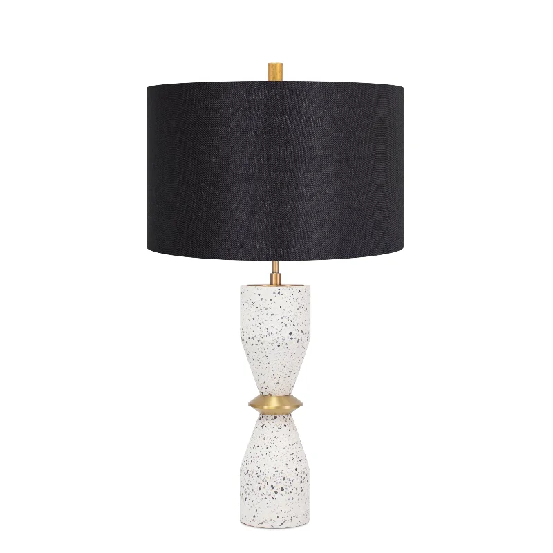 bohemian table lamps with colorful patterns for eclectic bedroomsVenecia Table Lamp- with 16x16x10 Black Linen Shade