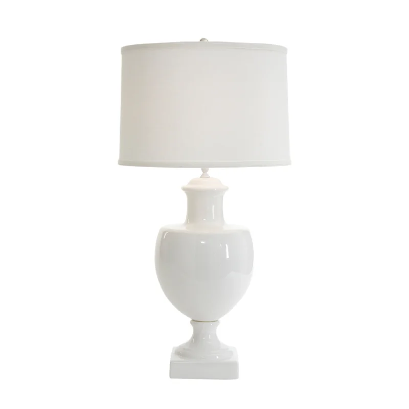 mid century modern table lamps with iconic designs for a stylish studyWhite Greenwich Ceramic Table Lamp