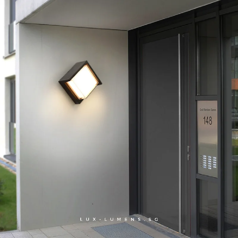 fabric wall lamps with a linen shade for a relaxed and breathable atmosphereAahyus - Outdoor LEDs Wall Lamp