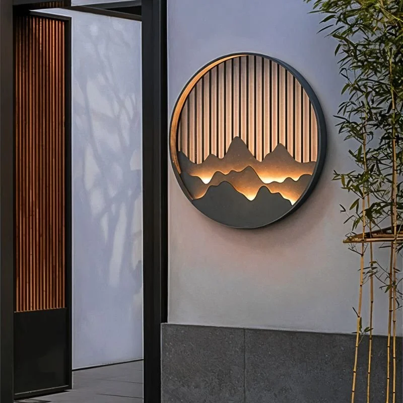 ceramic wall lamps with hand - painted designs for an artistic touchAlpine Outdoor Wall Lamp