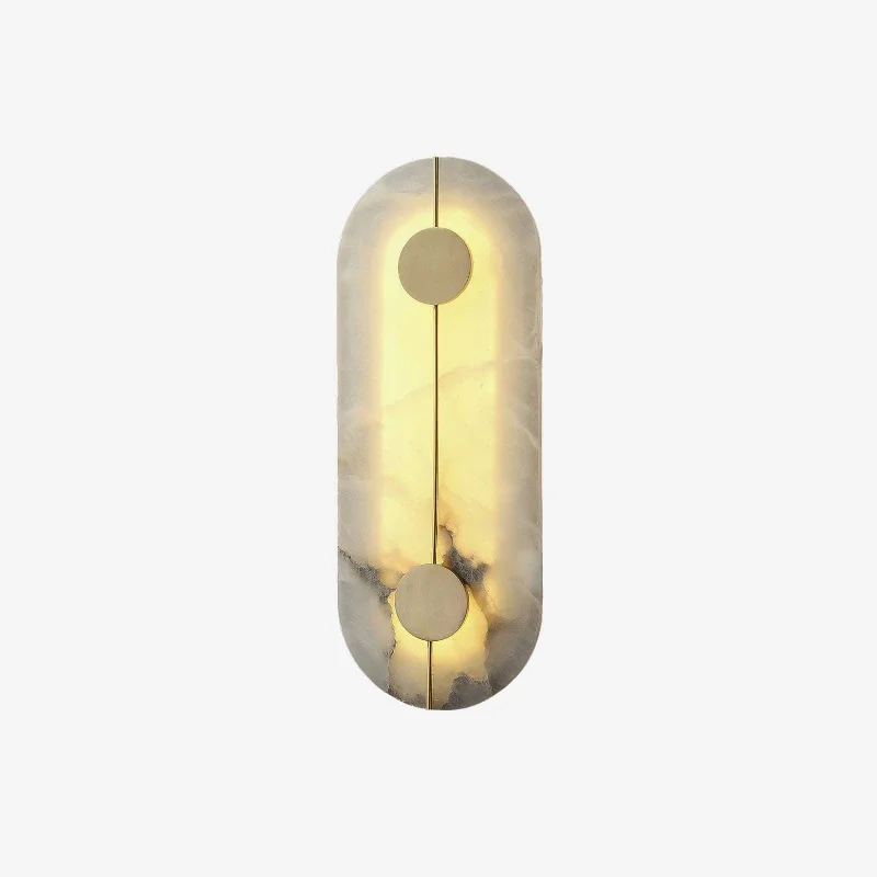 fabric wall lamps with a linen shade for a relaxed and breathable atmosphereArtistic Alabaster Wall Lamp