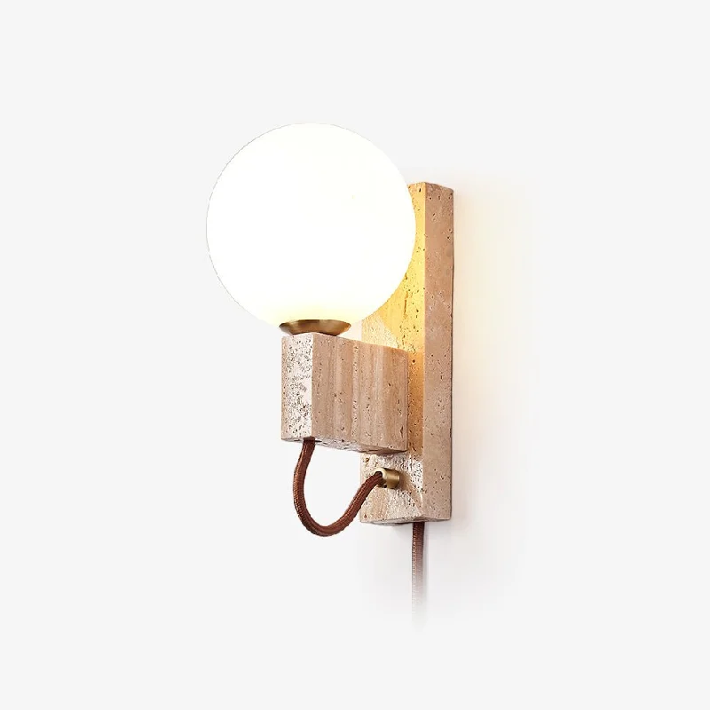 modern minimalist wall lamps for contemporary living roomsAtlas Globe Wall Sconce