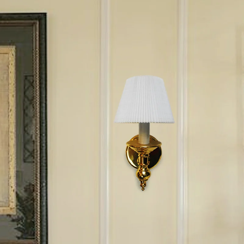 gothic style wall lamps with dark finishes for a mysterious libraryBrass and Ball