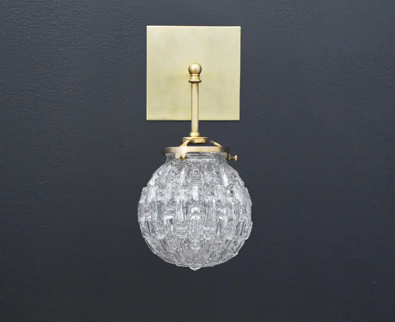 industrial style wall lamps with exposed bulbs for urban loftsBrilliant Glass Globe Sconce