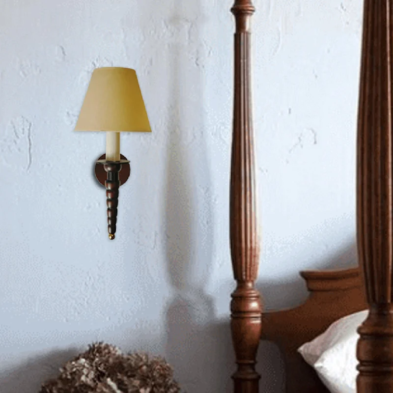 fabric wall lamps with a linen shade for a relaxed and breathable atmosphereCobbler