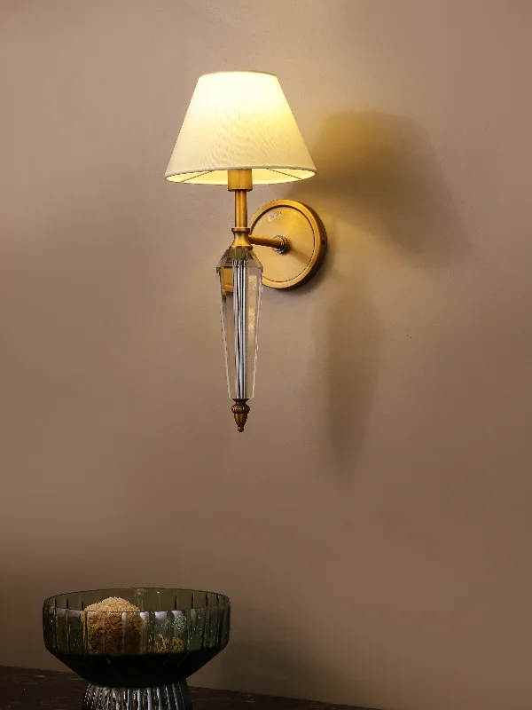 ceramic wall lamps with hand - painted designs for an artistic touchDuskvale Wall Light