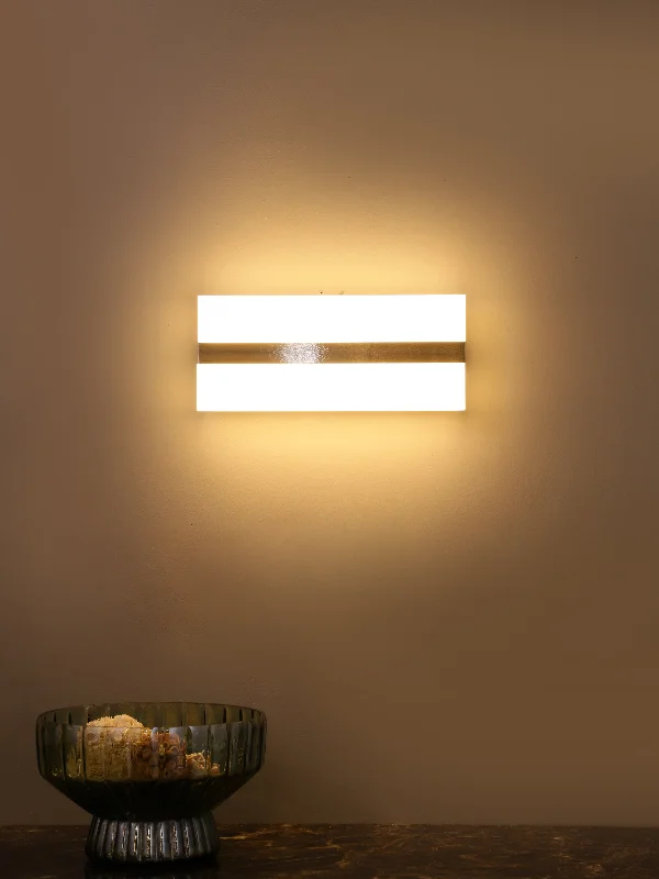 glass wall lamps with frosted glass for soft, diffused lightElmshade Wall Light