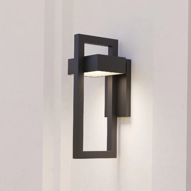 metal wall lamps with a matte black finish for a sleek and modern lookHuwai Outdoor Wall Lamp