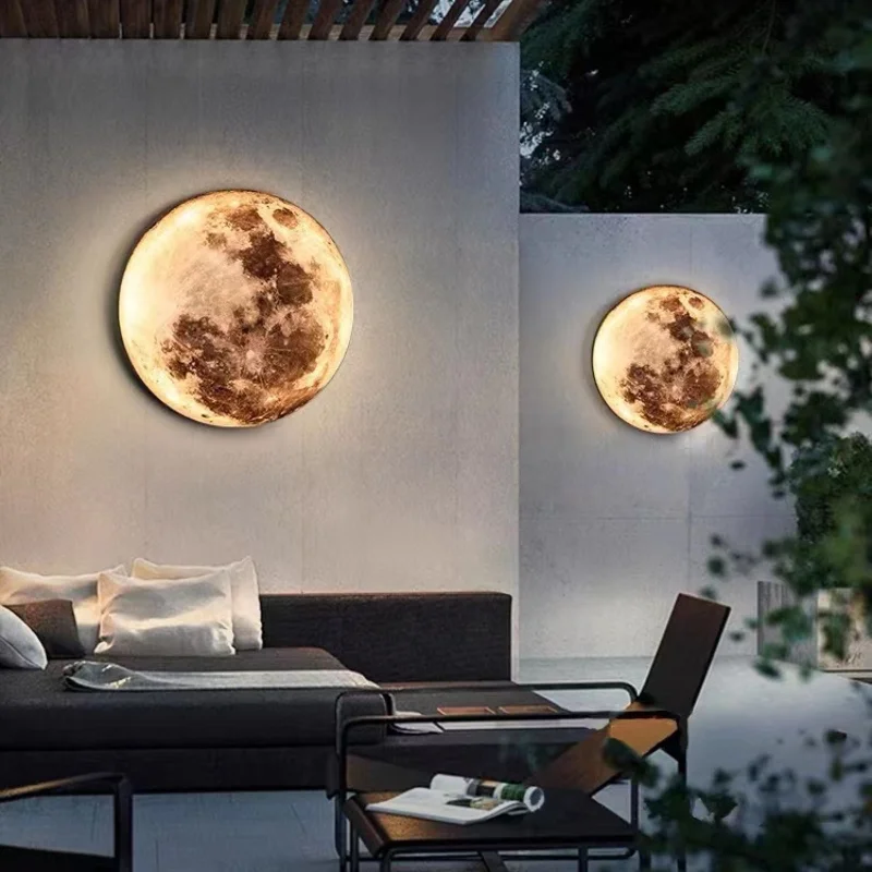 asian - inspired wall lamps with bamboo or paper shades for a zen - like Wabi Sabi Moon Wall Lamp HTD-IW1433-089