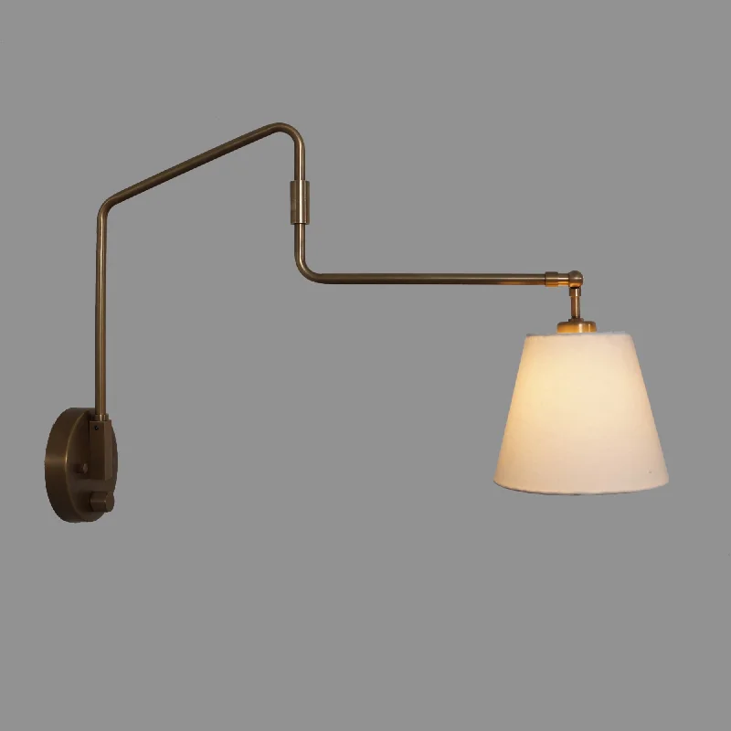 industrial style wall lamps with exposed bulbs for urban loftsNovel Brass Swing Arm Wall Lamp