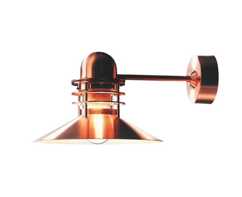 ceramic wall lamps with hand - painted designs for an artistic touchNyhavn Wall Lamp - Copper