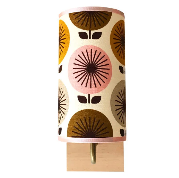 asian - inspired wall lamps with bamboo or paper shades for a zen - like Pink Sunburst