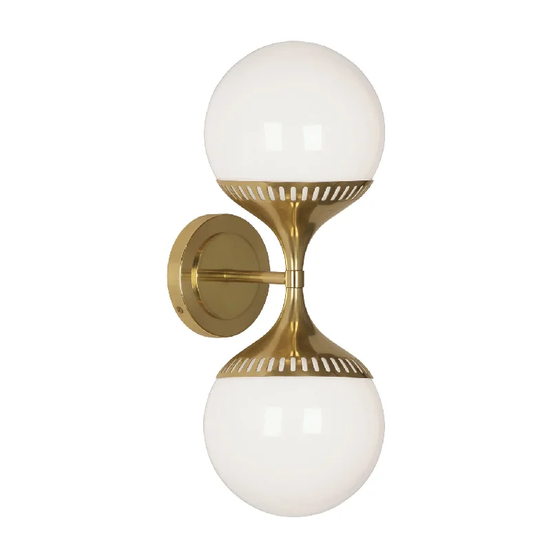 mid - century modern wall lamps with iconic shapes for a stylish studyRio End-on-End Sconce