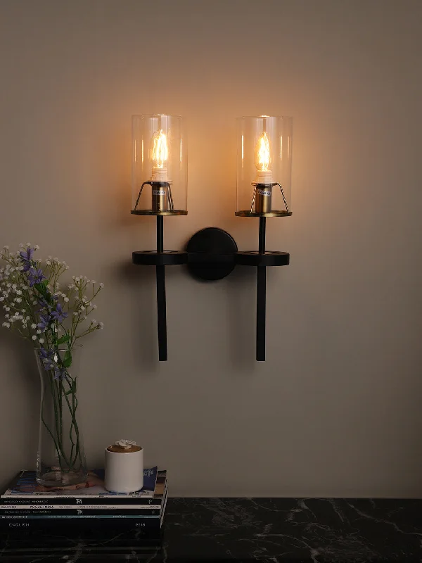 mid - century modern wall lamps with iconic shapes for a stylish studyTaryn 2-Lamp Wall Light