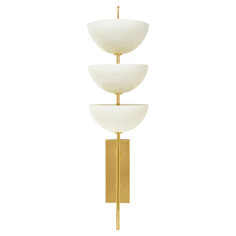 marble wall lamps with luxurious veining for high - end living spacesLisbon Sconce