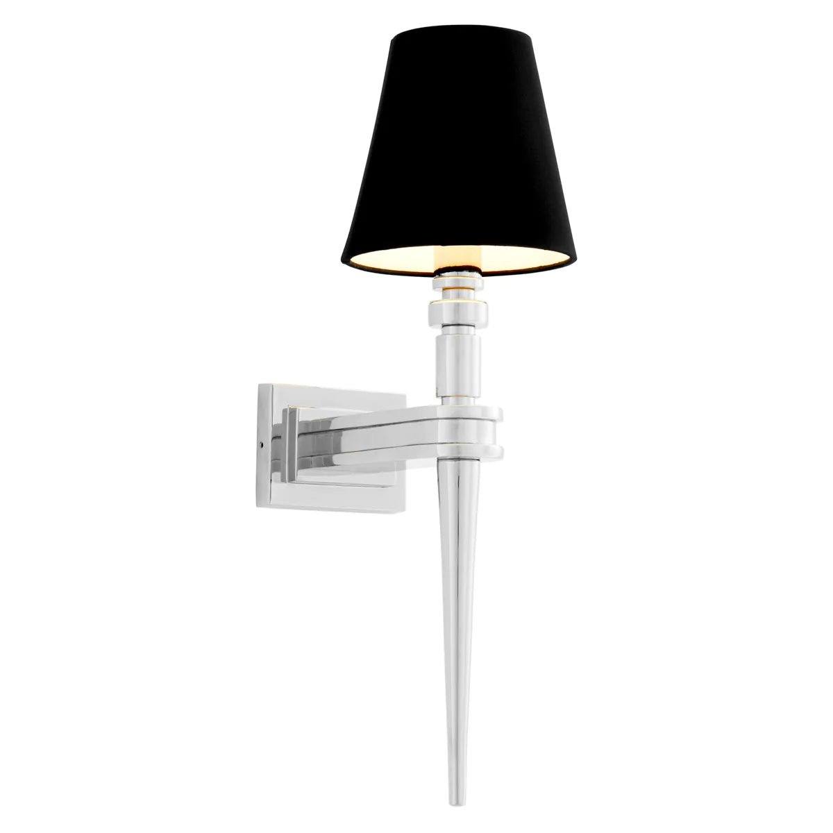 metal wall lamps with a matte black finish for a sleek and modern lookWall Lamp Waterloo Single