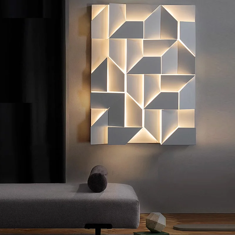 asian - inspired wall lamps with bamboo or paper shades for a zen - like Origami Wall lamp CY-BD-1060