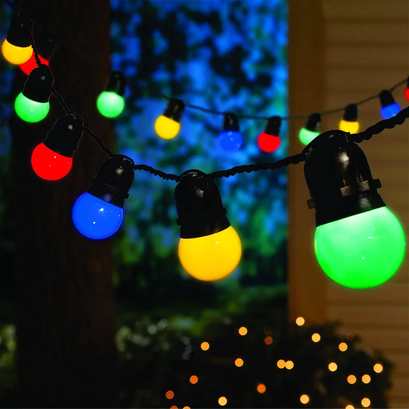 String Lights for Restaurant Outdoor SeatingCelebrations  LED  Multicolored  50 count Light Set