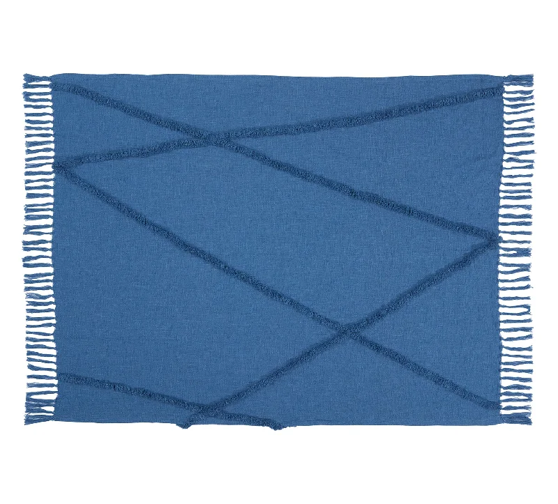 Cashmere blankets for ultimate softness and luxuryAbstract Diamond Blue Throw