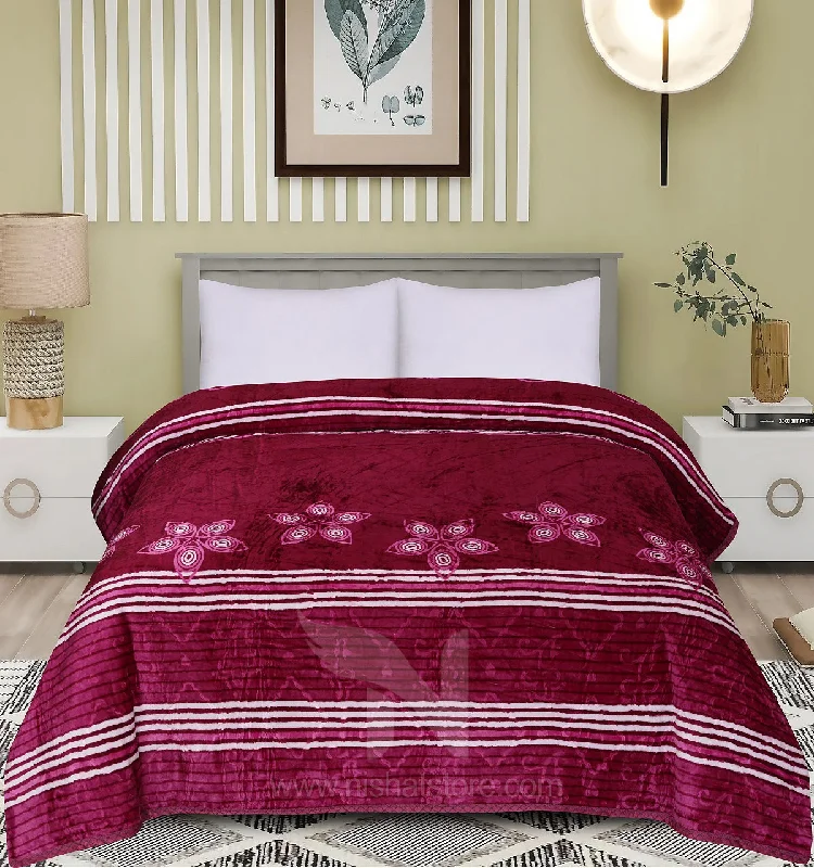King - size blankets to cover large beds comfortablyAC Blanket Tulip Supersoft NCS # 117 King - size blankets to cover large beds comfortablyAC Blanket Tulip Supersoft NCS # 117