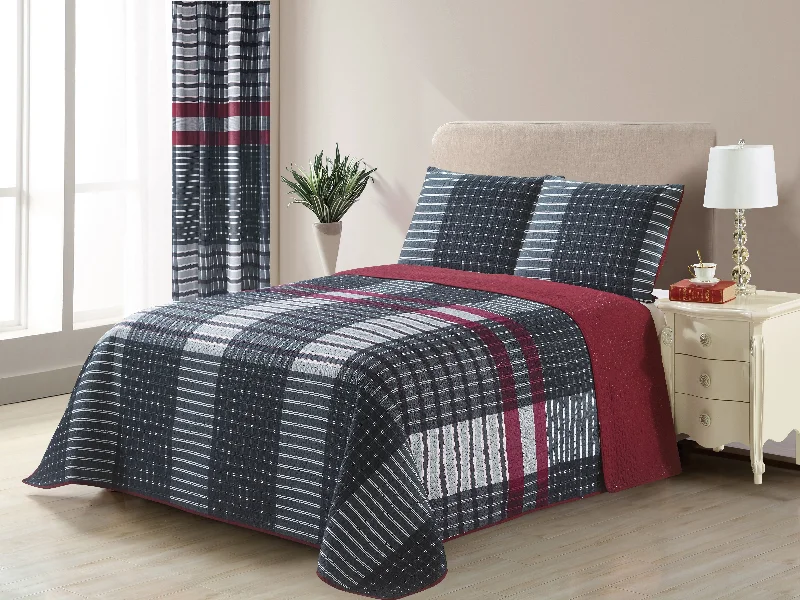 southwestern style bedspreads with native american patterns for a cultural touchPlaid Printed Reversible Bedspread/Quilt Set southwestern style bedspreads with native american patterns for a cultural touchPlaid Printed Reversible Bedspread/Quilt Set