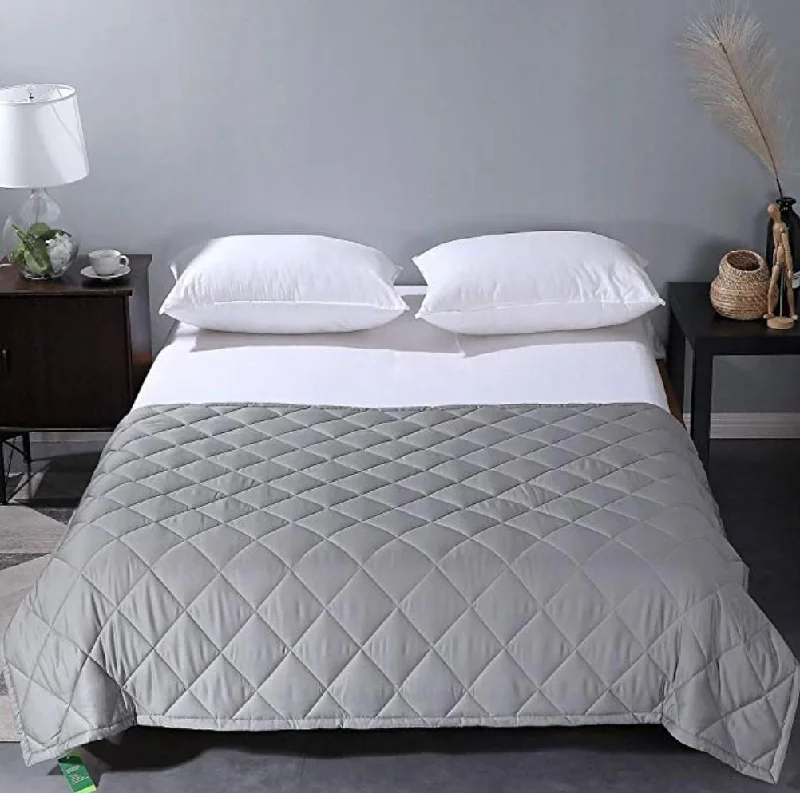 King - size blankets to cover large beds comfortably15lbs American Mattress Weighted Blanket