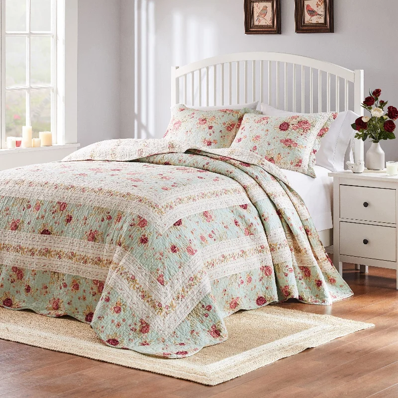 asian - inspired bedspreads with traditional motifs such as cherry blossoms or dragons for a zen atmosphereAntique Rose Blue Quilted Bedspread Set asian - inspired bedspreads with traditional motifs such as cherry blossoms or dragons for a zen atmosphereAntique Rose Blue Quilted Bedspread Set