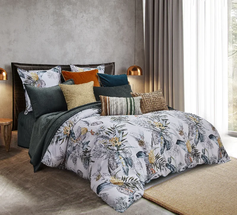 Organic cotton - filled duvets for a chemical - free and eco - friendly choiceAri Grey Tropical Duvet Organic cotton - filled duvets for a chemical - free and eco - friendly choiceAri Grey Tropical Duvet