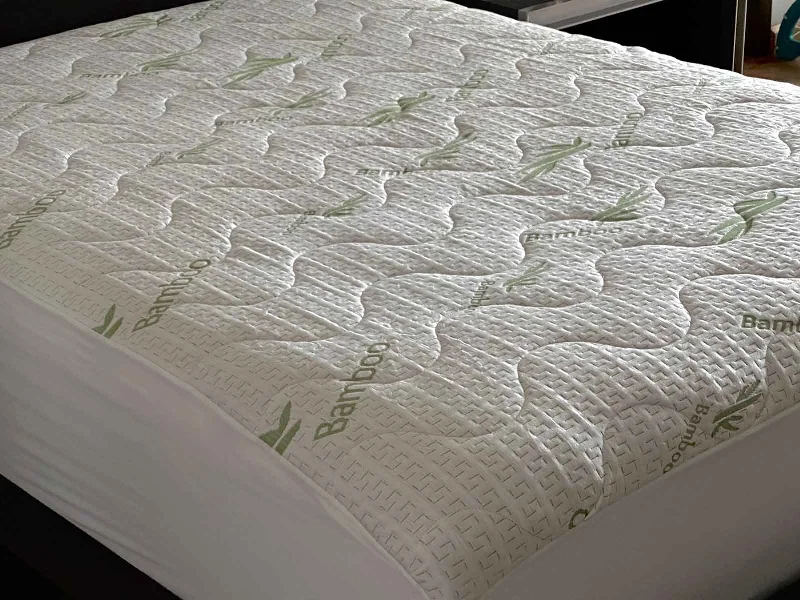 Natural latex and organic cotton blend mattressesBamboo Green Mattress Pad/Topper