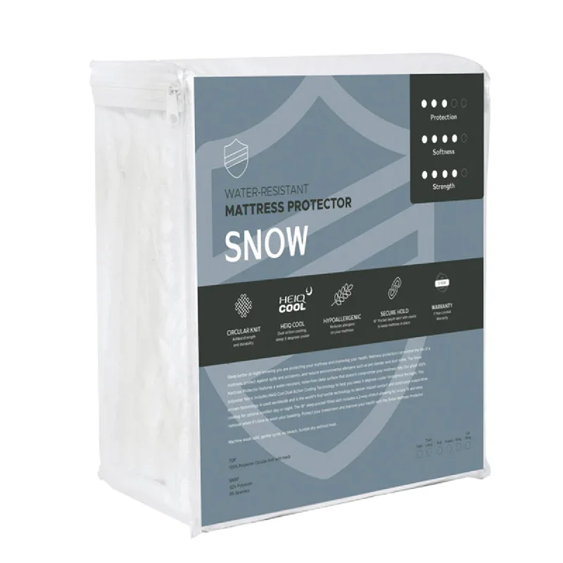 Memory foam mattresses for pressure relief and contouringBedplanet Snow Polyester Circular Knit Mattress Protector w/ HEIQ Cooling Memory foam mattresses for pressure relief and contouringBedplanet Snow Polyester Circular Knit Mattress Protector w/ HEIQ Cooling