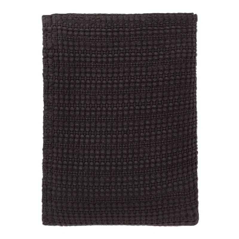 industrial style bedspreads with a rugged look for urban loftsAnadia Cotton Bedspread [Charcoal]