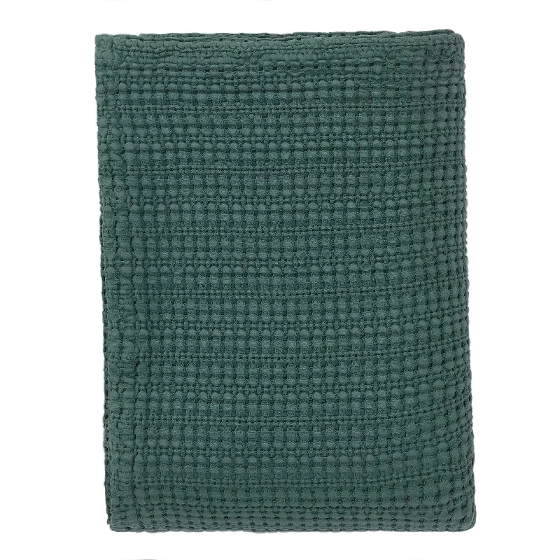 cotton bedspreads for breathability and softnessAnadia Cotton Bedspread [Green]