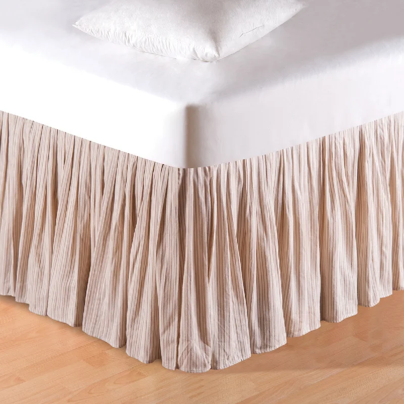 Bed skirts for beds with a canopy frameBed skirts for beds with a solid - panel frameBeige Stripes Twin Bed Skirt Bed skirts for beds with a canopy frameBed skirts for beds with a solid - panel frameBeige Stripes Twin Bed Skirt