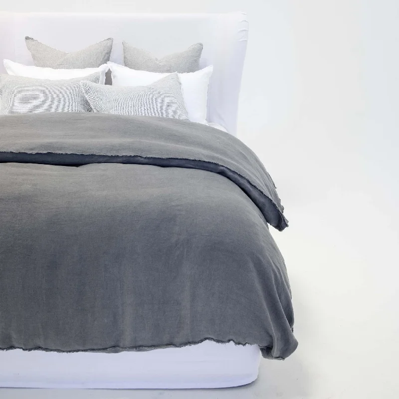 Synthetic fiber duvets filled with microfiber for a soft and lightweight feelBlair Duvet Collection by Pom Pom at Home