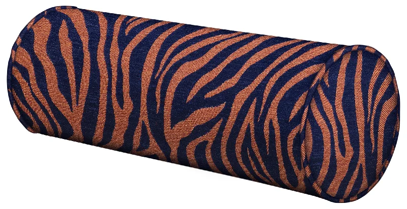 Bolsters for Minimalist Decor to Add a Touch of ComfortBolster Amina Spice & Navy