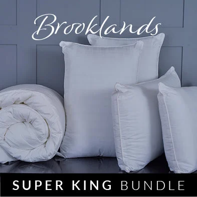 Synthetic fiber duvets filled with microfiber for a soft and lightweight feelBrooklands Pillows and Super King Duvet Bundle Synthetic fiber duvets filled with microfiber for a soft and lightweight feelBrooklands Pillows and Super King Duvet Bundle