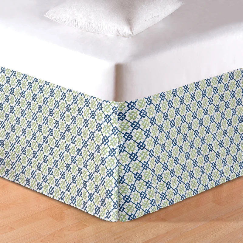 Bed skirts for beds with a leather - upholstered frameBed skirts for beds with a rectangular frameChic Blue Lattice Bed Skirt Bed skirts for beds with a leather - upholstered frameBed skirts for beds with a rectangular frameChic Blue Lattice Bed Skirt