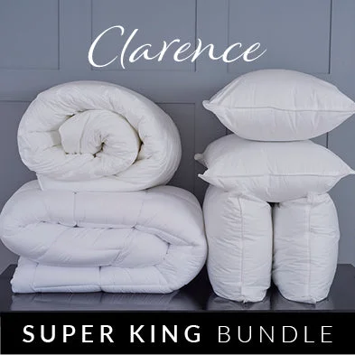 Bamboo - charcoal - filled duvets to absorb odors and regulate temperatureClarence 600gsm Super King Bundle Bamboo - charcoal - filled duvets to absorb odors and regulate temperatureClarence 600gsm Super King Bundle