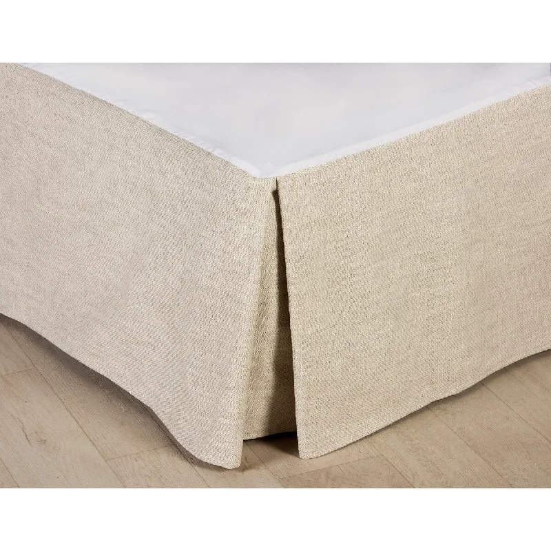 Bed skirts for beds with a solid - panel frameBed skirts for beds with a canopy frameClassic Linen Natural bed skirt different drops
