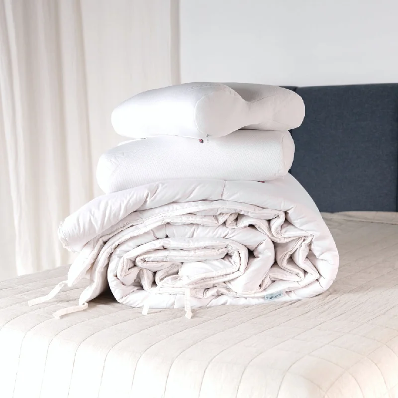 Wool - filled duvets for natural insulation and moisture - wicking propertiesContour Wool Pillow & Wool Duvet Set - Bundle Wool - filled duvets for natural insulation and moisture - wicking propertiesContour Wool Pillow & Wool Duvet Set - Bundle