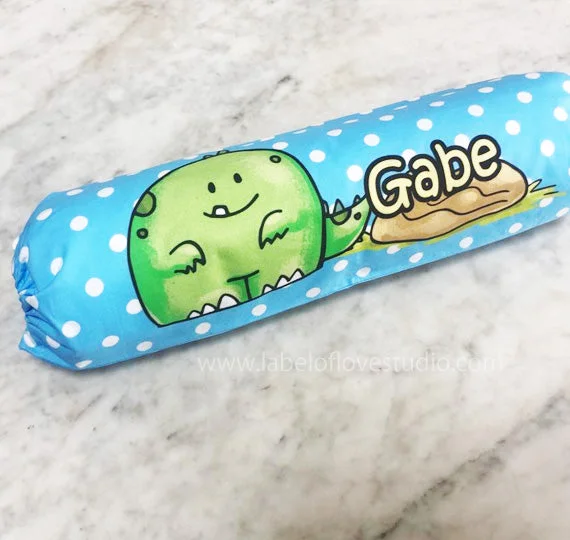 Bolsters for Poolside Relaxation to Support the BodyCute Dino Personalized Bolster