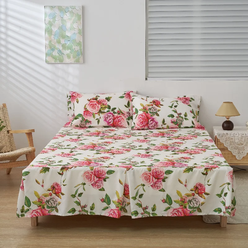 Bed skirts for beds with a modern - angular frameBed skirts for beds with a leather - upholstered frameDaDa Bedding Romantic Roses Floral Bed Skirt - Matching Pink & White Ruffled Dust Ruffle for Quilted Coverlet Set - Lightweight & Breathable Polyester Bedskirt Bed skirts for beds with a modern - angular frameBed skirts for beds with a leather - upholstered frameDaDa Bedding Romantic Roses Floral Bed Skirt - Matching Pink & White Ruffled Dust Ruffle for Quilted Coverlet Set - Lightweight & Breathable Polyester Bedskirt