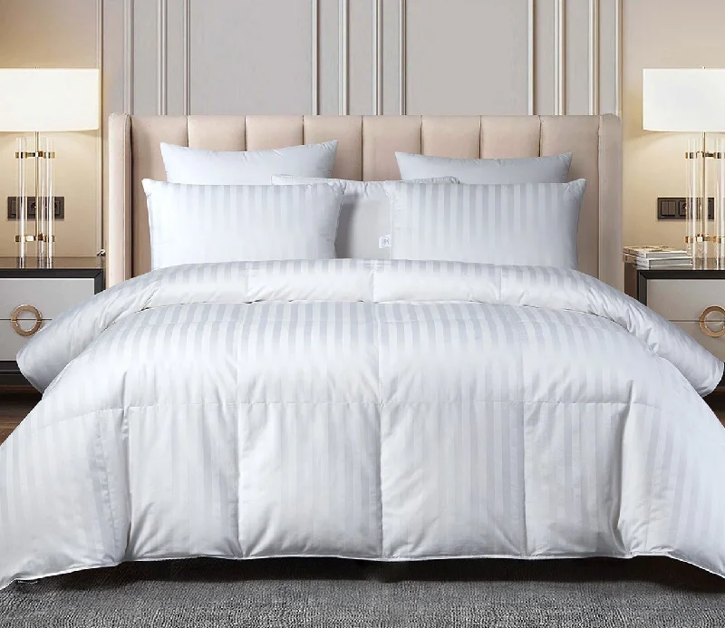Silk - filled comforters for a luxurious and smooth touchBeautyrest Damask Stripe Goose Down Comforter Silk - filled comforters for a luxurious and smooth touchBeautyrest Damask Stripe Goose Down Comforter