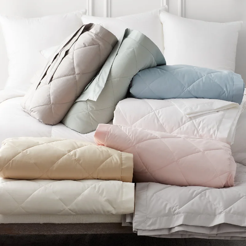 Fleece blankets for a cozy and plush textureDiamond Quilted Down Blanket